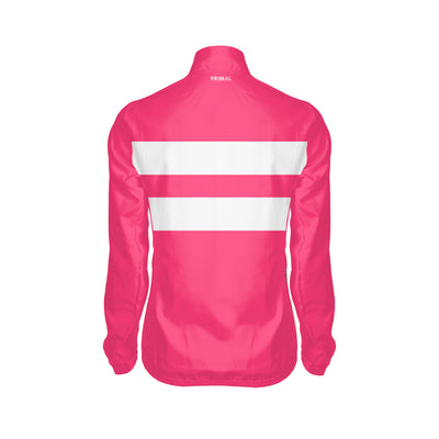 Hi-Viz Pink Stripe Women's Wind Jacket